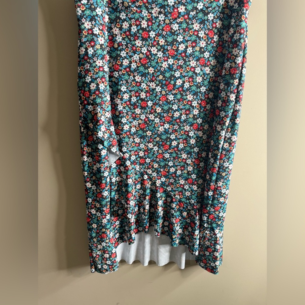 Lands' End Multicolor Floral swim skirt size medium 10/12 - Picture 5 of 11